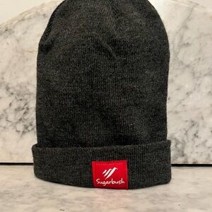 Sugarbush Ski Resort Gray Beanie with Red Patch